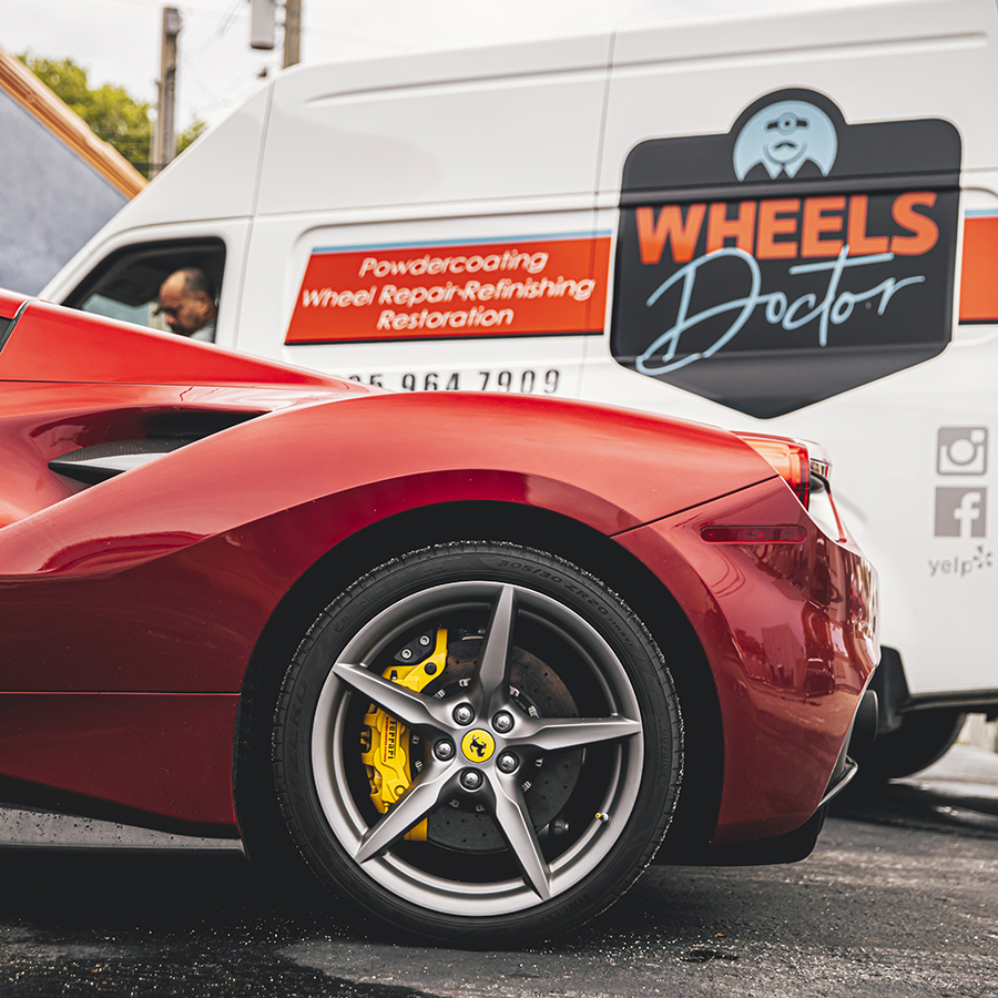 Tire installation and wheel inspection at Wheels Doctor