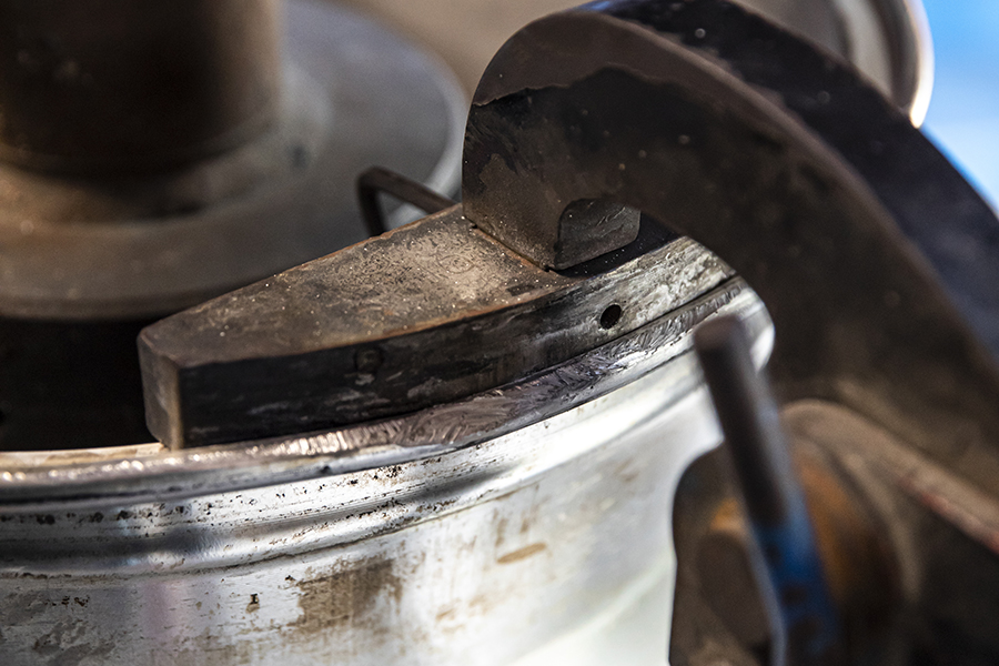 Wheel straightening process